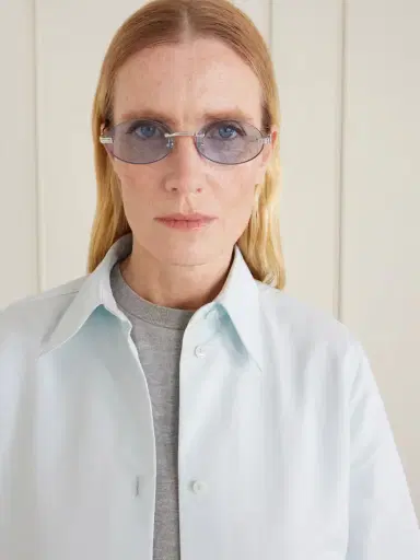 Cartier Eyewear Rounded-frame Metal Sunglasses | Thumbnail 2 Cartier Eyewear Rounded-frame Metal Sunglasses | Thumbnail 2
