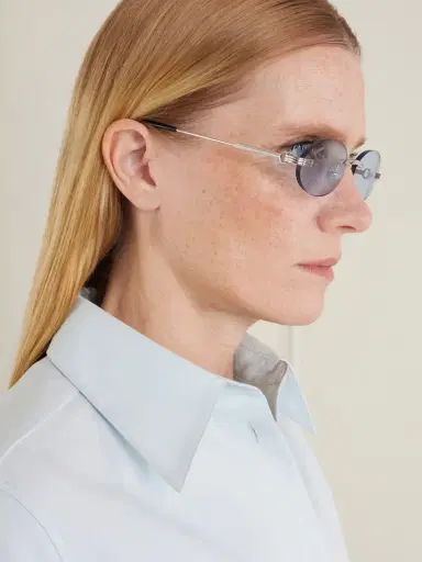 Cartier Eyewear Rounded-frame Metal Sunglasses | Thumbnail 5 Cartier Eyewear Rounded-frame Metal Sunglasses | Thumbnail 5