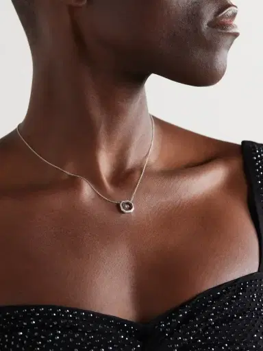 Nikos Koulis Universe 18-karat White Gold, Diamond And Enamel Necklace | Thumbnail 2 Nikos Koulis Universe 18-karat White Gold, Diamond And Enamel Necklace | Thumbnail 2
