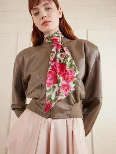 Chloé Floral-print Silk-georgette Scarf | Thumbnail 2 Chloé Floral-print Silk-georgette Scarf | Thumbnail 2
