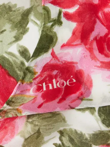 Chloé Floral-print Silk-georgette Scarf | Thumbnail 3 Chloé Floral-print Silk-georgette Scarf | Thumbnail 3