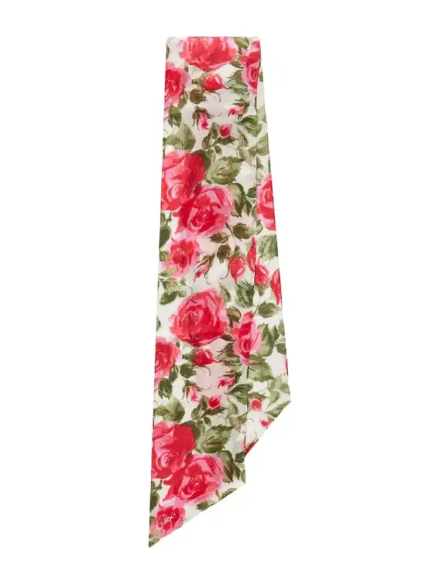 Chloé Floral-print Silk-georgette Scarf
