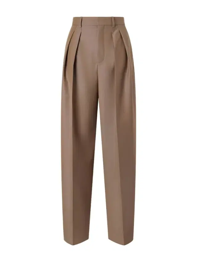 Straight-leg Wool-blend Pants
