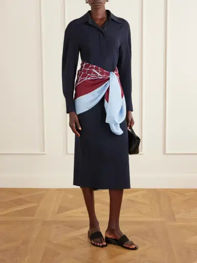 Altuzarra Fishnet Printed Silk-twill Scarf | Thumbnail 2