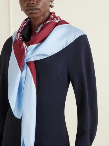 Altuzarra Fishnet Printed Silk-twill Scarf | Thumbnail 3