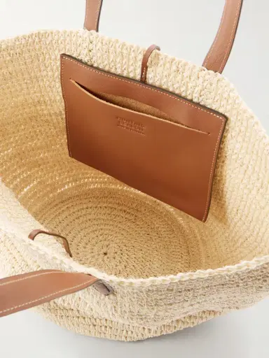 Hunting Season Market Leather-trimmed Woven Fique Tote | Thumbnail 6 Hunting Season Market Leather-trimmed Woven Fique Tote | Thumbnail 6