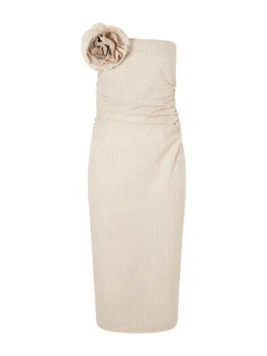 BERNADETTE Vera Embellished Gingham Cotton Midi Dress | Thumbnail 1 BERNADETTE Vera Embellished Gingham Cotton Midi Dress | Thumbnail 1