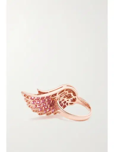 Garrard Wings Embrace 18-karat Rose Gold, Sapphire And Diamond Ring | Thumbnail 3 Garrard Wings Embrace 18-karat Rose Gold, Sapphire And Diamond Ring | Thumbnail 3