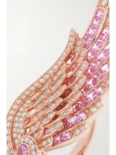 Garrard Wings Embrace 18-karat Rose Gold, Sapphire And Diamond Ring | Thumbnail 4 Garrard Wings Embrace 18-karat Rose Gold, Sapphire And Diamond Ring | Thumbnail 4