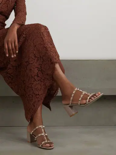 Valentino Garavani Rockstud 60 Leather Mules | Thumbnail 2