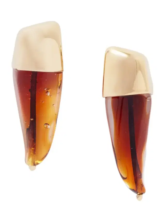 tone And Glass Earrings