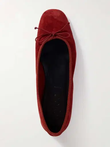 aeyde Tiby Bow-detailed Suede Ballet Flats | Thumbnail 5 aeyde Tiby Bow-detailed Suede Ballet Flats | Thumbnail 5