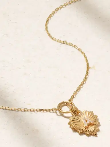 Foundrae Initial 18-karat Gold Diamond Necklace | Thumbnail 5 Foundrae Initial 18-karat Gold Diamond Necklace | Thumbnail 5