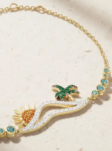 Yvonne Léon La Plage 9-karat Gold Multi-stone Bracelet | Thumbnail 4 Yvonne Léon La Plage 9-karat Gold Multi-stone Bracelet | Thumbnail 4