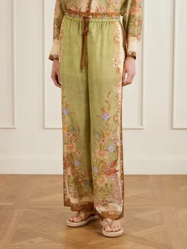 Zimmermann Indra Printed Silk Wide-leg Pants | Thumbnail 3 Zimmermann Indra Printed Silk Wide-leg Pants | Thumbnail 3