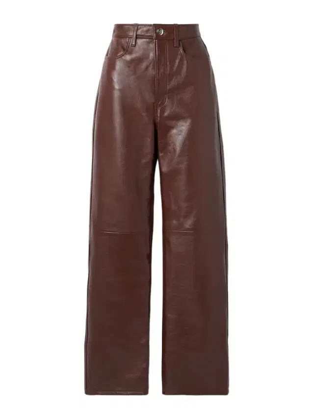 The Quinn Leather Straight-leg Pants