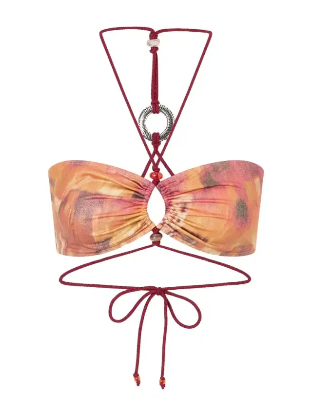 Isabel Marant Analia Embellished Bikini Top