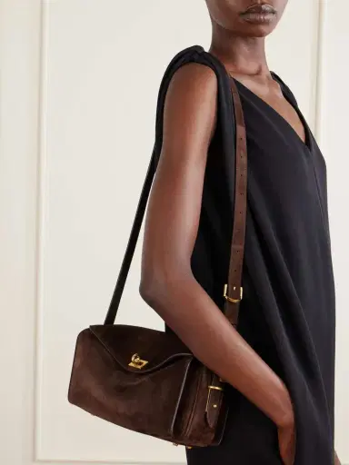 Balenciaga Le 7 Suede Shoulder Bag | Thumbnail 3 Balenciaga Le 7 Suede Shoulder Bag | Thumbnail 3