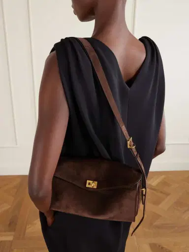 Balenciaga Le 7 Suede Shoulder Bag | Thumbnail 5 Balenciaga Le 7 Suede Shoulder Bag | Thumbnail 5