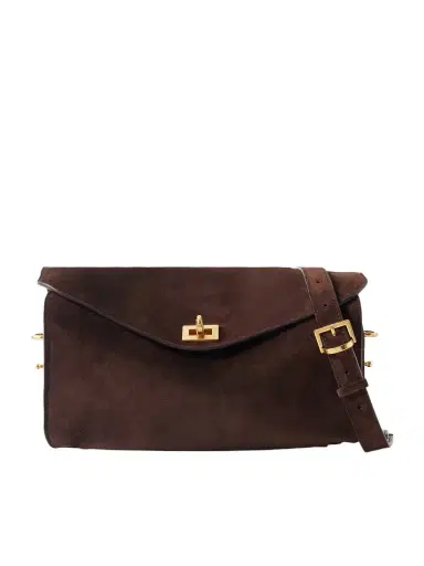 Balenciaga Le 7 Suede Shoulder Bag | Thumbnail 1 Balenciaga Le 7 Suede Shoulder Bag | Thumbnail 1