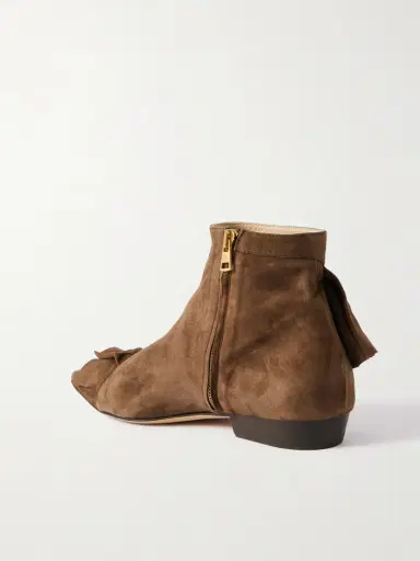 JW Anderson Ruffled Suede Ankle Boots | Thumbnail 3