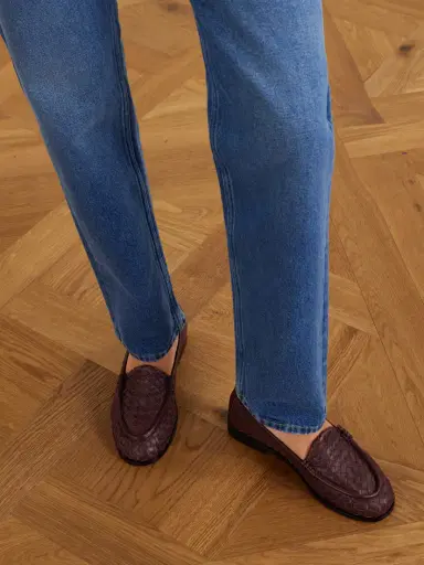 Bottega Veneta Silenzio Intrecciato Leather Loafers | Thumbnail 2 Bottega Veneta Silenzio Intrecciato Leather Loafers | Thumbnail 2