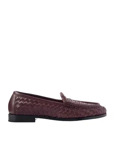 Bottega Veneta Silenzio Intrecciato Leather Loafers | Thumbnail 1 Bottega Veneta Silenzio Intrecciato Leather Loafers | Thumbnail 1