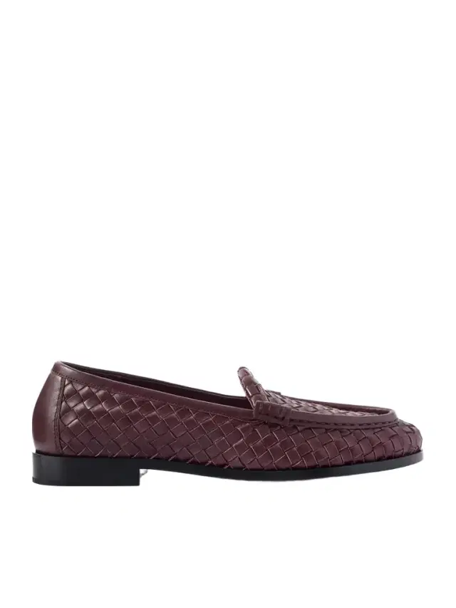 Silenzio Intrecciato Leather Loafers