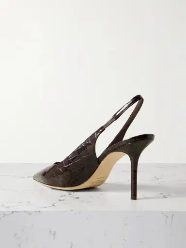 Jimmy Choo Love 85 Croc-effect Leather Slingback Pumps | Thumbnail 3 Jimmy Choo Love 85 Croc-effect Leather Slingback Pumps | Thumbnail 3