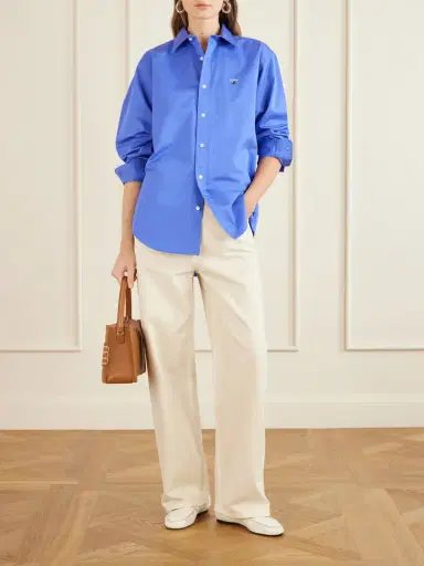 Aimé Leon Dore Logo-embroidered Cotton-poplin Oversized Shirt | Thumbnail 2