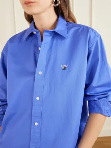 Aimé Leon Dore Logo-embroidered Cotton-poplin Oversized Shirt | Thumbnail 5