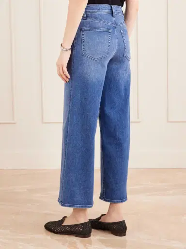 Frame Le Slim Palazzo Crop High-rise Wide-leg Jeans | Thumbnail 4