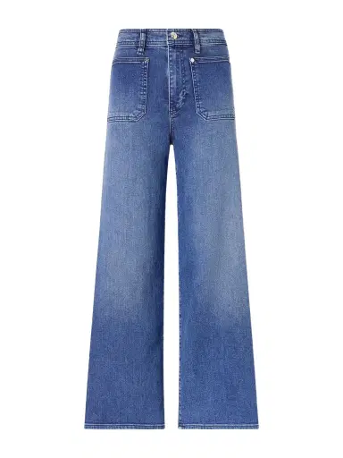 Frame Le Slim Palazzo Crop High-rise Wide-leg Jeans | Thumbnail 1