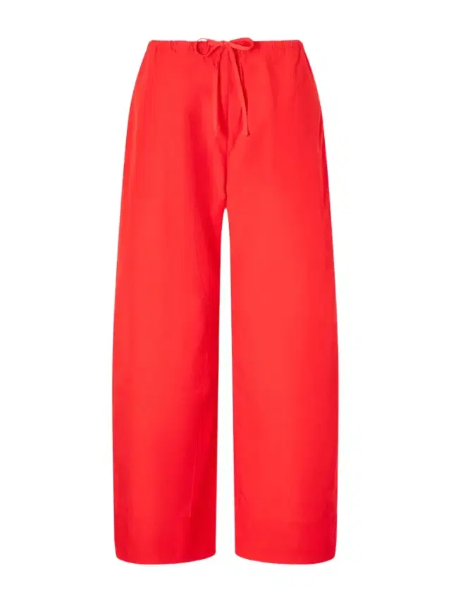 LESET Kyoto Cotton-poplin Low-rise Wide-leg Pants