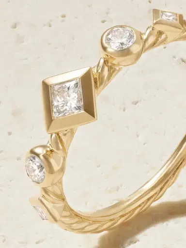 David Yurman Petite Modern Renaissance 18-karat Gold Diamond Ring | Thumbnail 4 David Yurman Petite Modern Renaissance 18-karat Gold Diamond Ring | Thumbnail 4