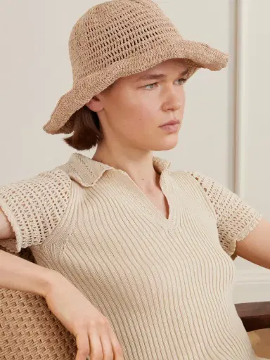 Magda Butrym Crocheted Raffia Hat | Thumbnail 2