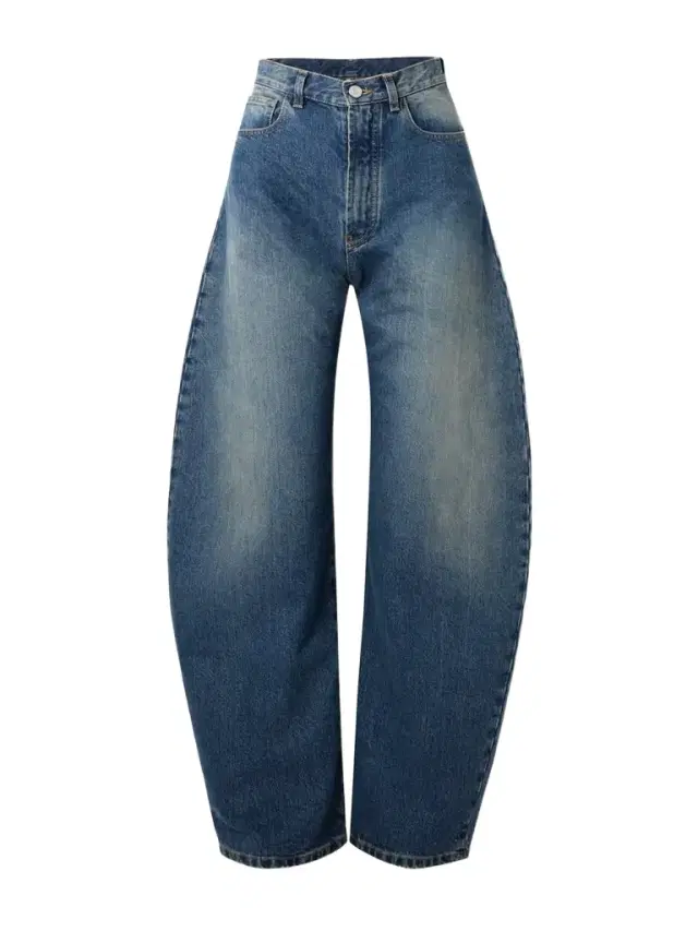 High-rise Barrel-leg Jeans