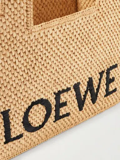 Loewe + Paula's Ibiza Embroidered Raffia Tote | Thumbnail 4