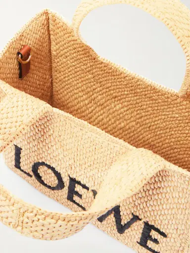 Loewe + Paula's Ibiza Embroidered Raffia Tote | Thumbnail 5