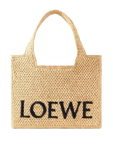 Loewe + Paula's Ibiza Embroidered Raffia Tote | Thumbnail 1