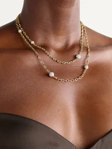 David Yurman Dy Madison® Rhodium-plated 18-karat Gold Diamond Necklace | Thumbnail 2