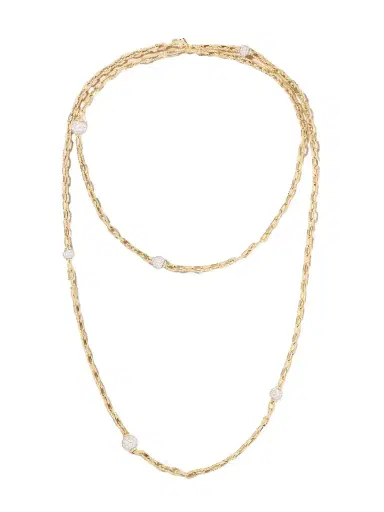 David Yurman Dy Madison® Rhodium-plated 18-karat Gold Diamond Necklace | Thumbnail 1