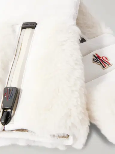 Moncler Grenoble Shearling And Suede Ski Gloves | Thumbnail 3 Moncler Grenoble Shearling And Suede Ski Gloves | Thumbnail 3