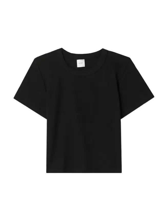Kelly Cropped Ribbed Stretch-cotton Jersey T-shirt