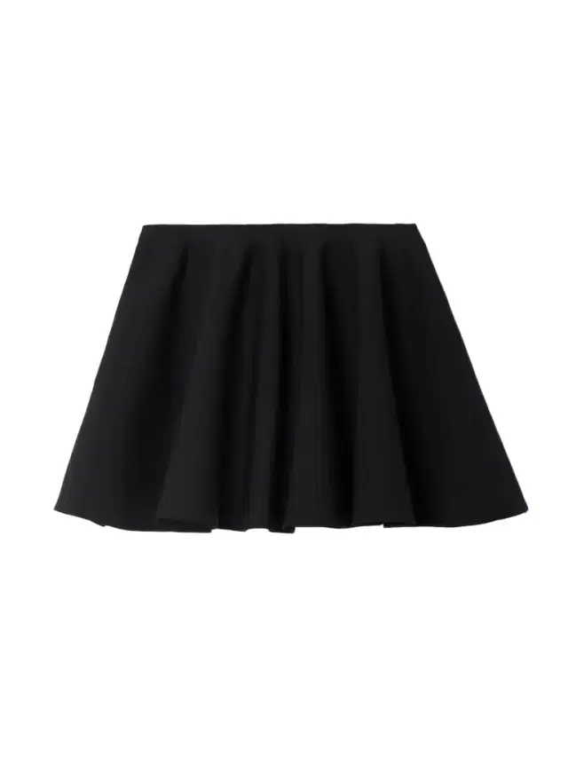 Pleated Stretch-knit Mini Skirt