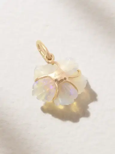 Irene Neuwirth Tropical Flower 18-karat Rose Gold Opal Pendant | Thumbnail 3