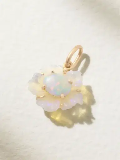 Irene Neuwirth Tropical Flower 18-karat Rose Gold Opal Pendant | Thumbnail 1