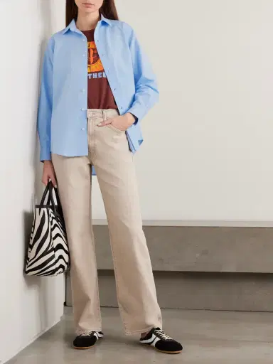 Mother The Bestie Embroidered Cotton Shirt | Thumbnail 2