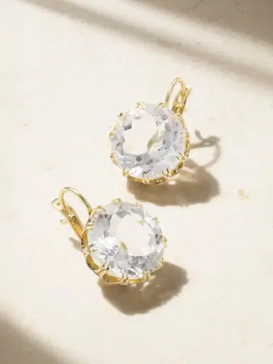 Ileana Makri 18-karat Gold, Diamond And Topaz Earrings | Thumbnail 1