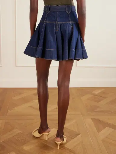 Zimmermann Belted Denim Mini Skirt | Thumbnail 4